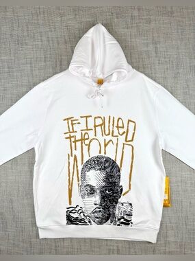 Brand New Bricks & Butter Men’s Large Nas If I Ruled The World White Hoodie